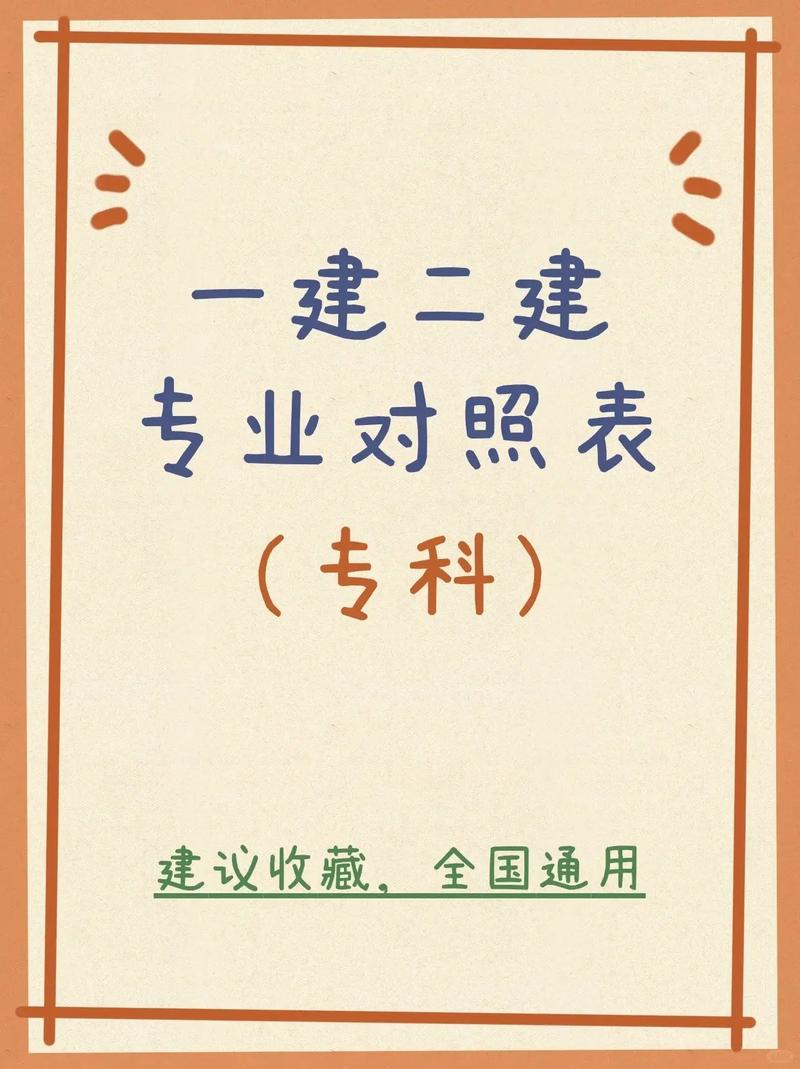 报考一建和二建考试可以选哪些专业 范文模稿