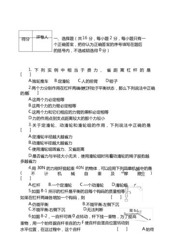 历届中考物理常考一份中考卷竟然两次考这种机械中考前练一练 范文模稿