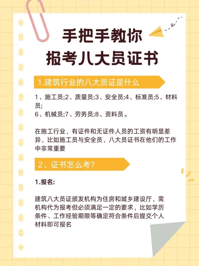 建筑八大员如何报考 去哪里报名好 报考条件及专业要求 范文模稿