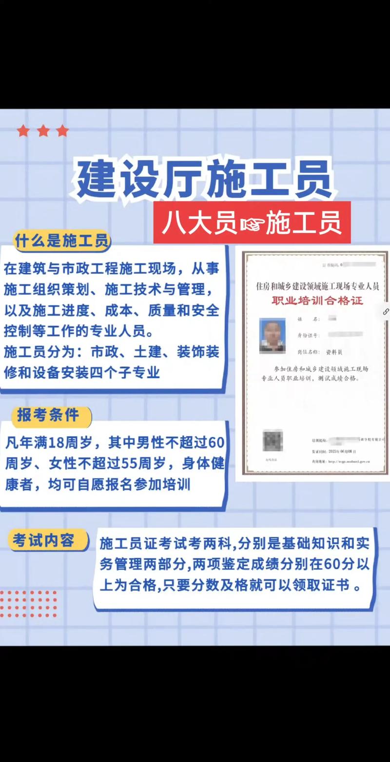 建筑8大员怎么考需要准备的资料以及报名考试时间 范文模稿