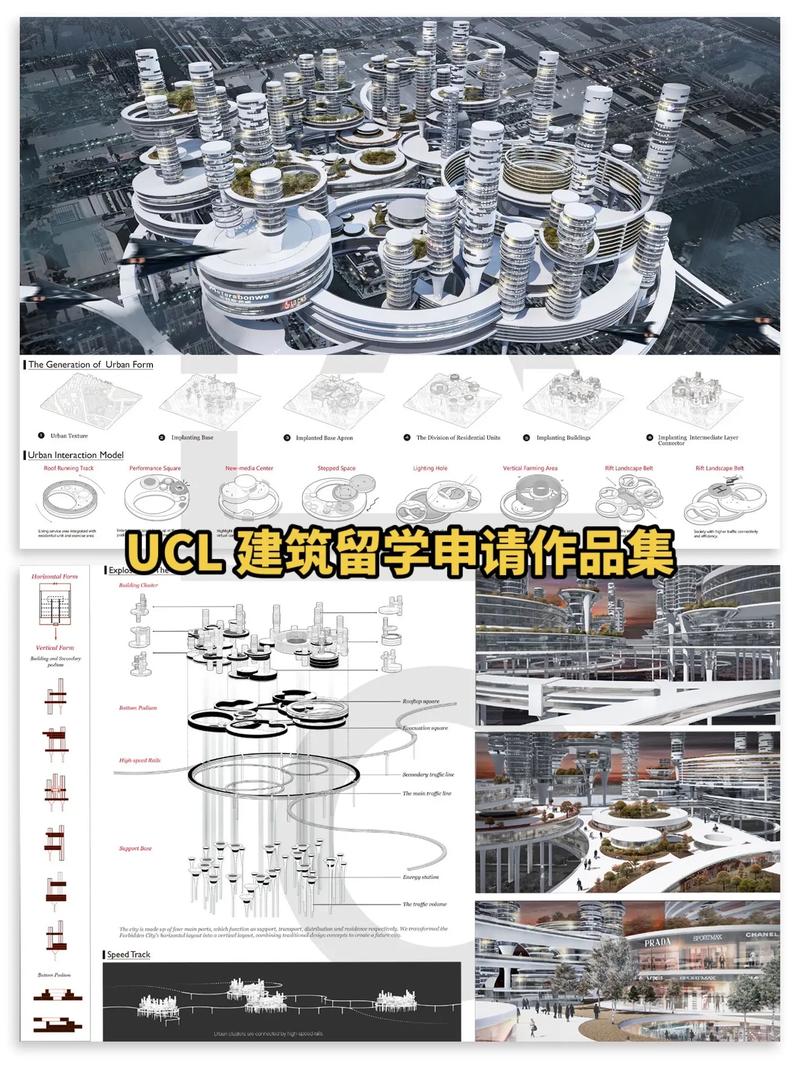 50套出国留学优秀建筑作品集 范文模稿