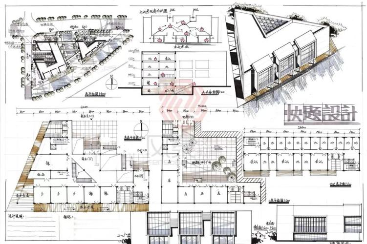 建筑快题必学｜快题设计手法突击秘籍从细节到成图全攻略 范文模稿