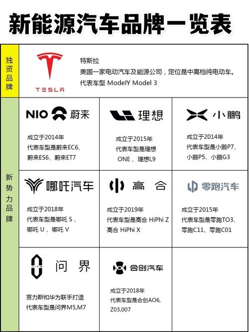 新能源汽车时代下的汽车品牌崛起 汽修知识